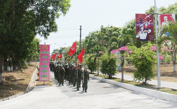 Khí thế ra quân ở Trung đoàn 38.